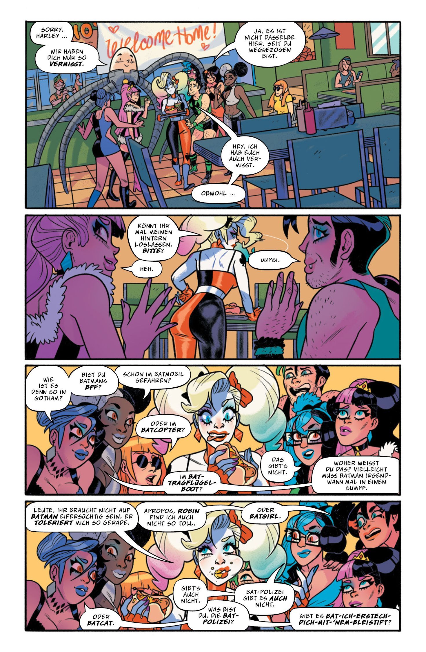 Harley Quinn: Harley zerlegt das DC-Universum Comic, Outfit, Frauen, Nachtclub, Bunt