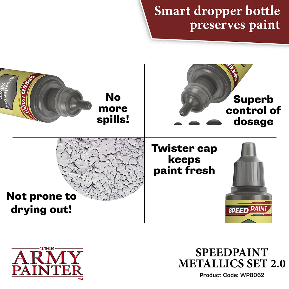 Army Painter: Speedpaint Metallics Set 2.0 Army Painter: Speedpaint Metallics Set 2.0