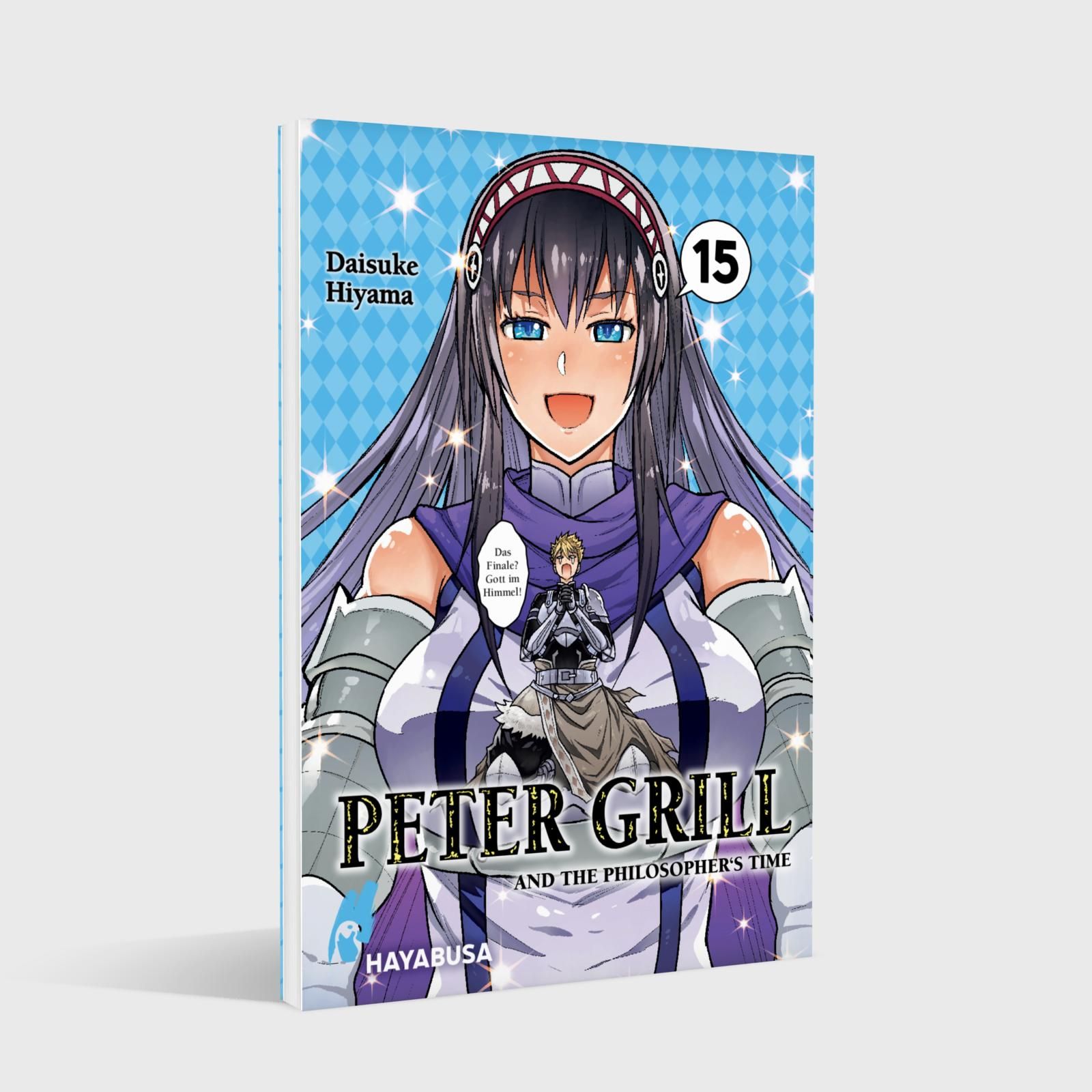 Peter Grill and the Philosopher's Time Bd.15 (Finale) manga, Buchumschlag, Fantasy, Schwert, Rüstung