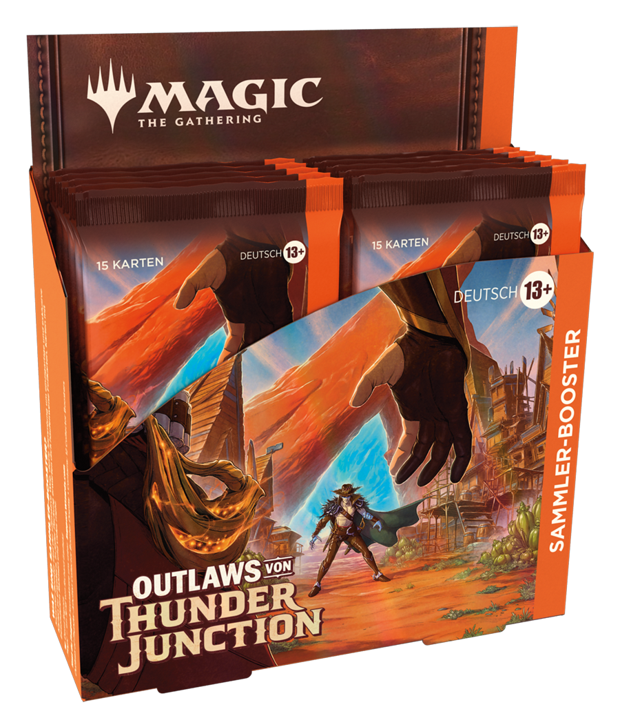 Magic CCG dt.: Outlaws von Thunder Junction Sammler-Booster Display
