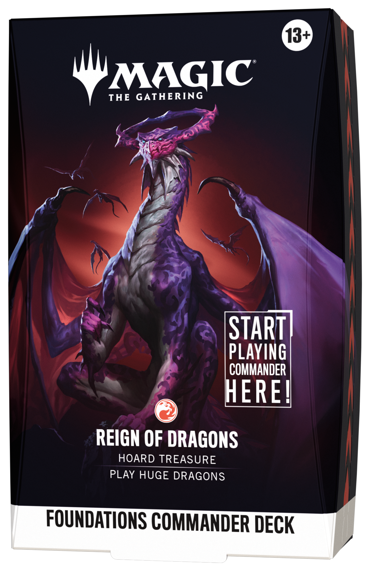 Drache, Drachenfigur, Drachen-Deck, Magic: The Gathering, Foundations Commander-Deck