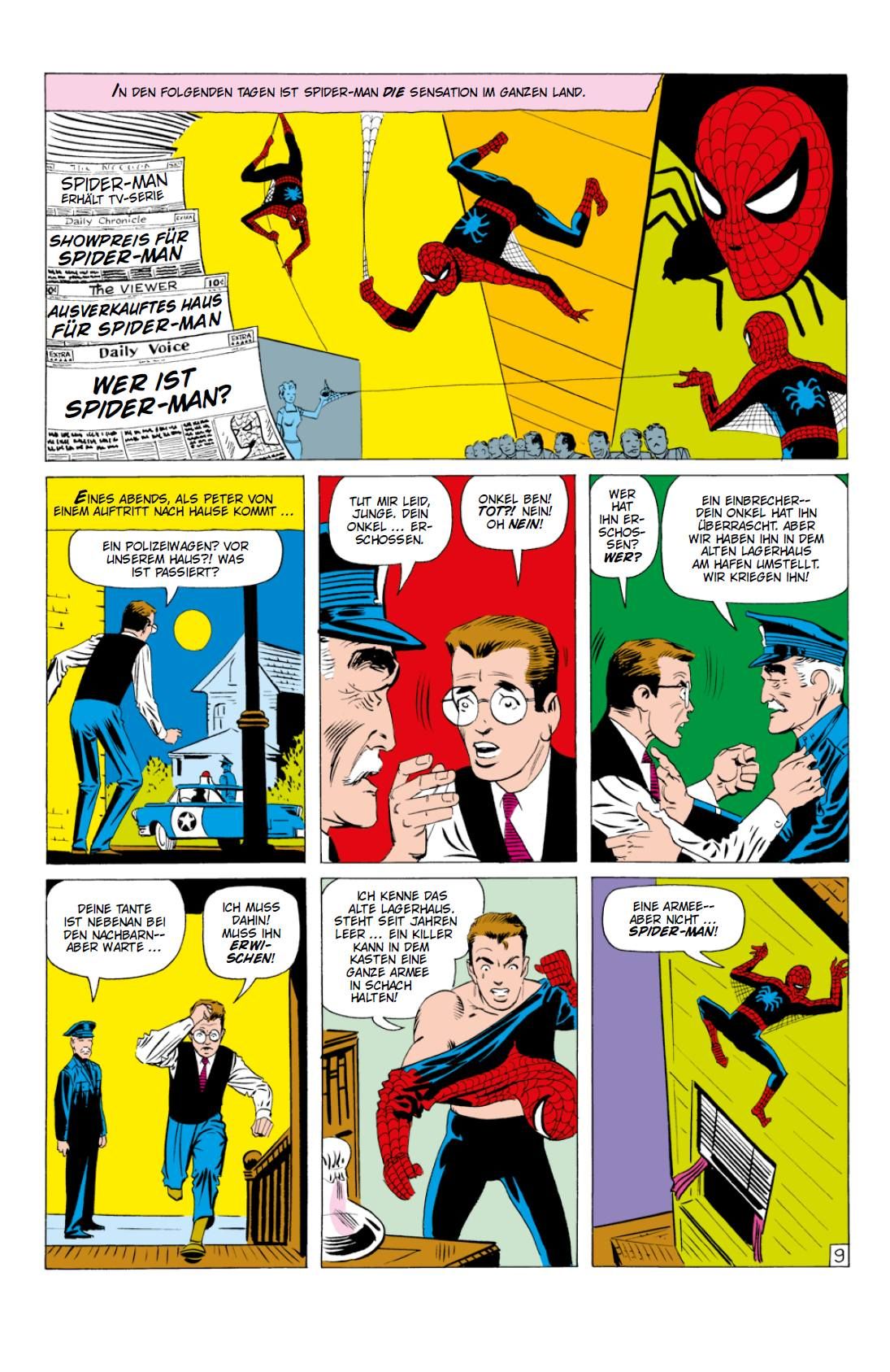 Amazing Fantasy präsentiert Spider-Man Spider-Man, Comic, Panel, Cartoon, Szenen