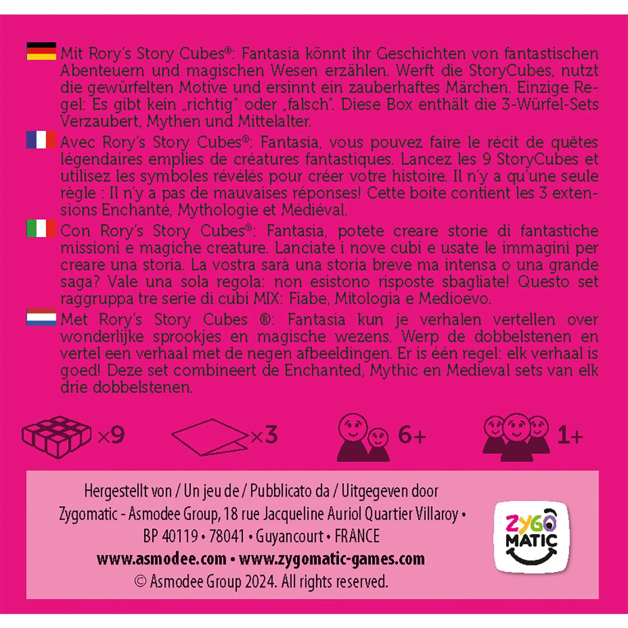 Rory's Story Cubes - Fantasia Rory's Story Cubes - Fantasia