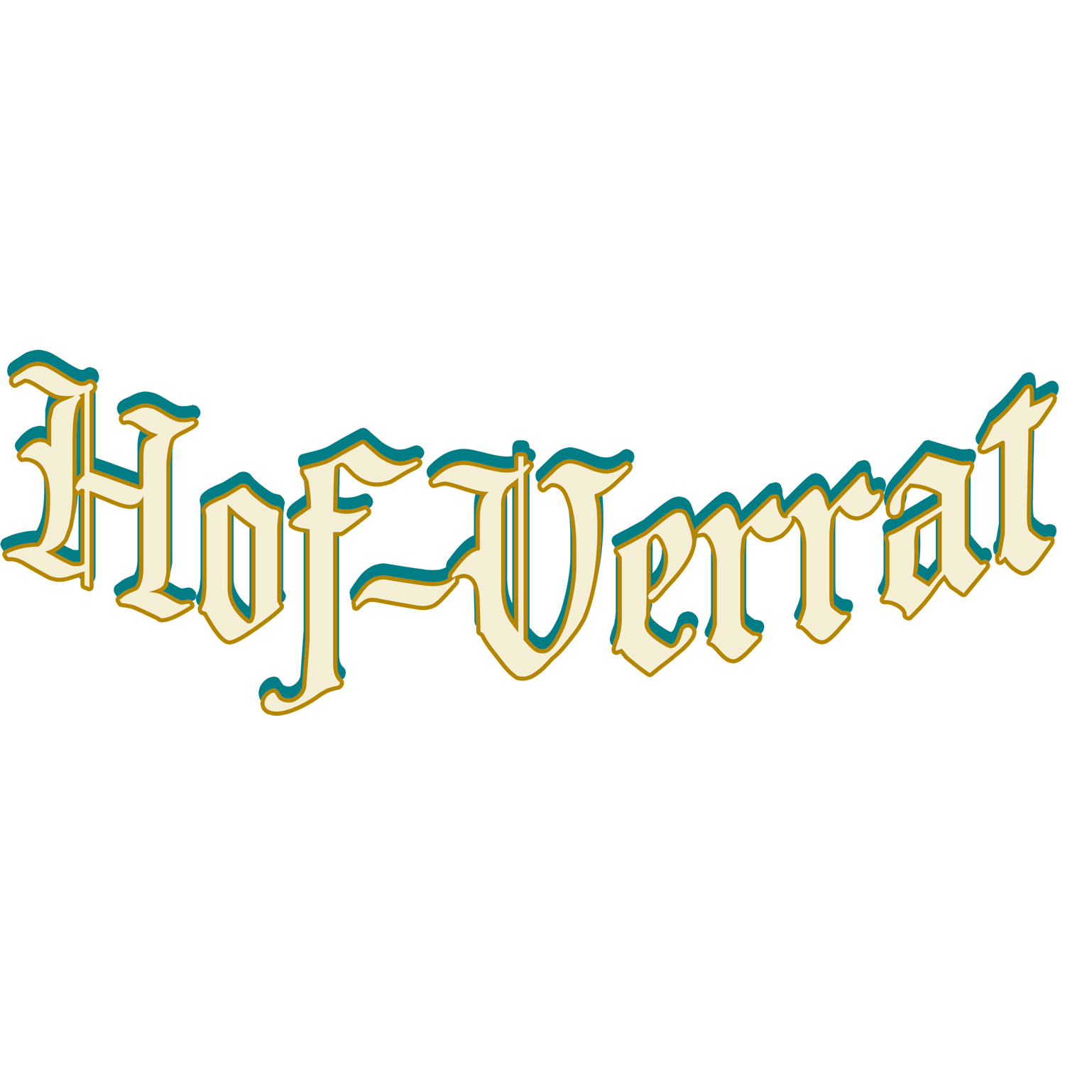 Hof-Verrat Hofbrau, Hofbrauhaus, Logo, Kunst, Schriftzug