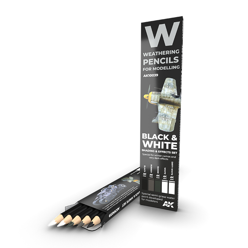 AK: WATERCOLOR PENCIL SET BLACK AND WHITE