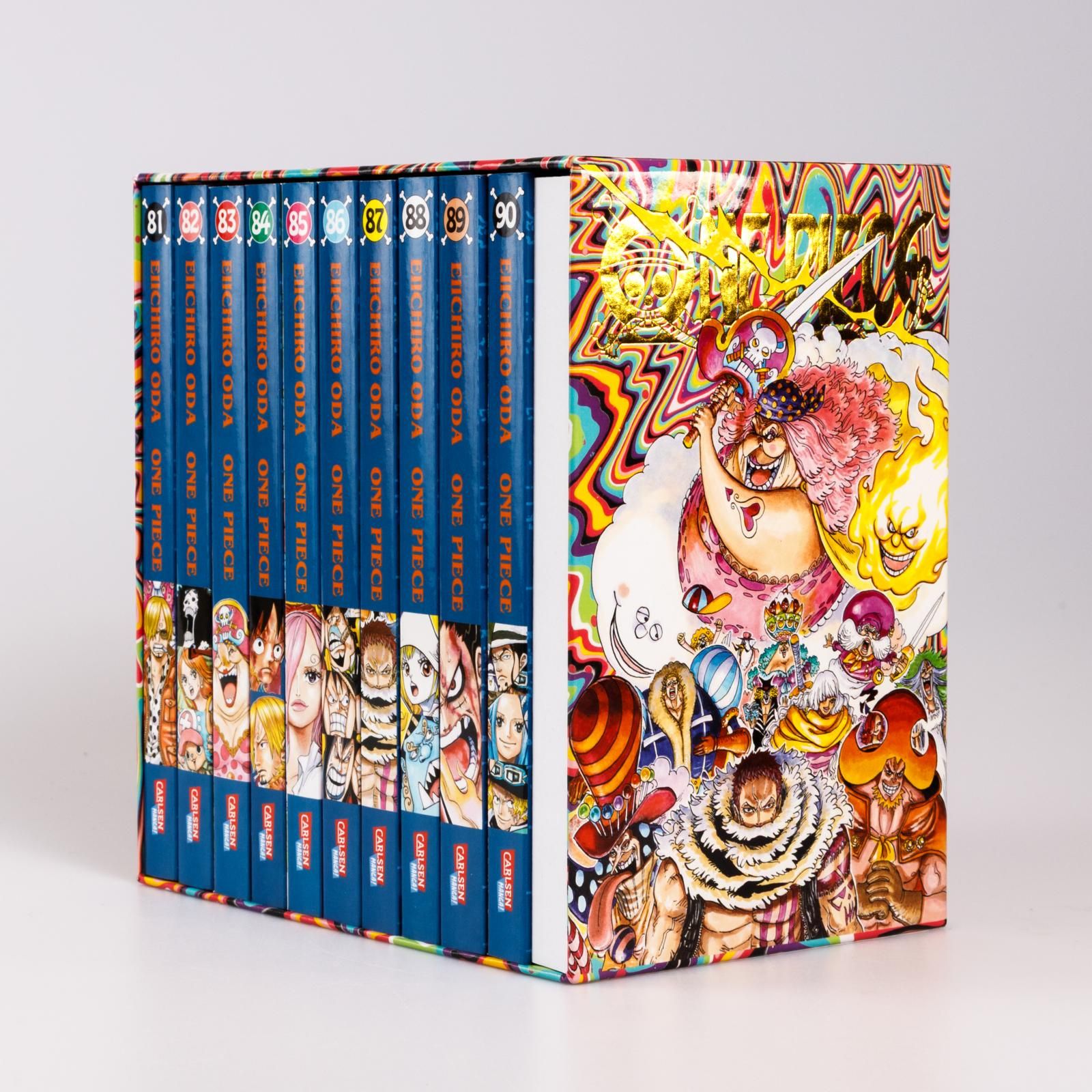 Manga-Set, One Piece, Comic-Box, Blaue-Spines, Leuchtende Kunst