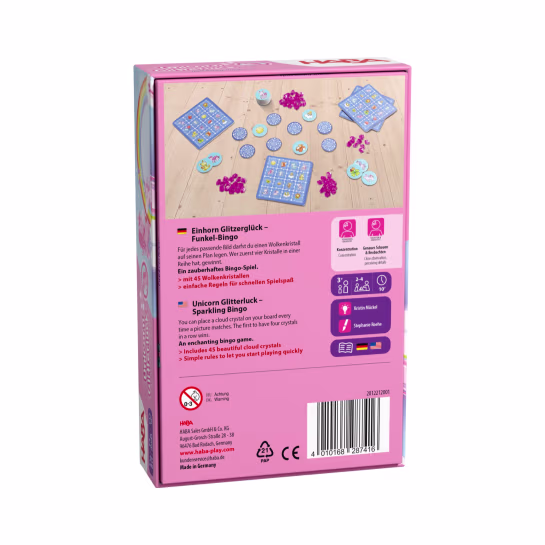 Einhorn Glitzerglück - Funkel Bingo