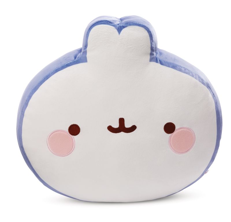 Molang: Plüsch Kissen Molang Gesicht flach 35cm Molang: Plüsch Kissen Molang Gesicht flach 35cm