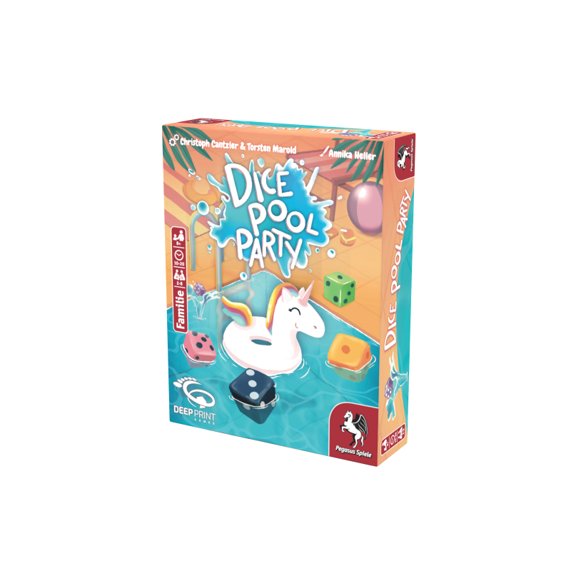 Würfel, Pool, Party, Einhorn, Gesellschaftsspiel