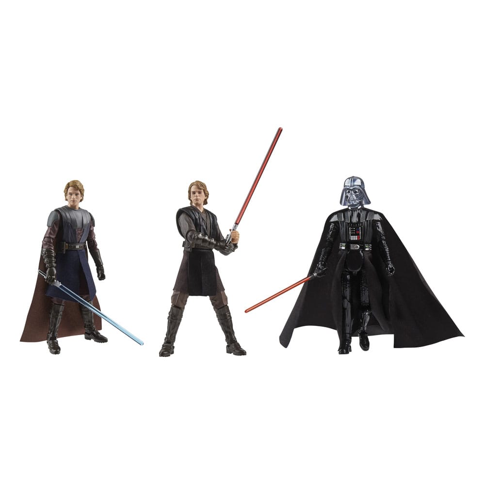 Star Wars AF: Vintage Collection 3er Set Journey of Anakin Skywalker Person, Schwert, Waffe