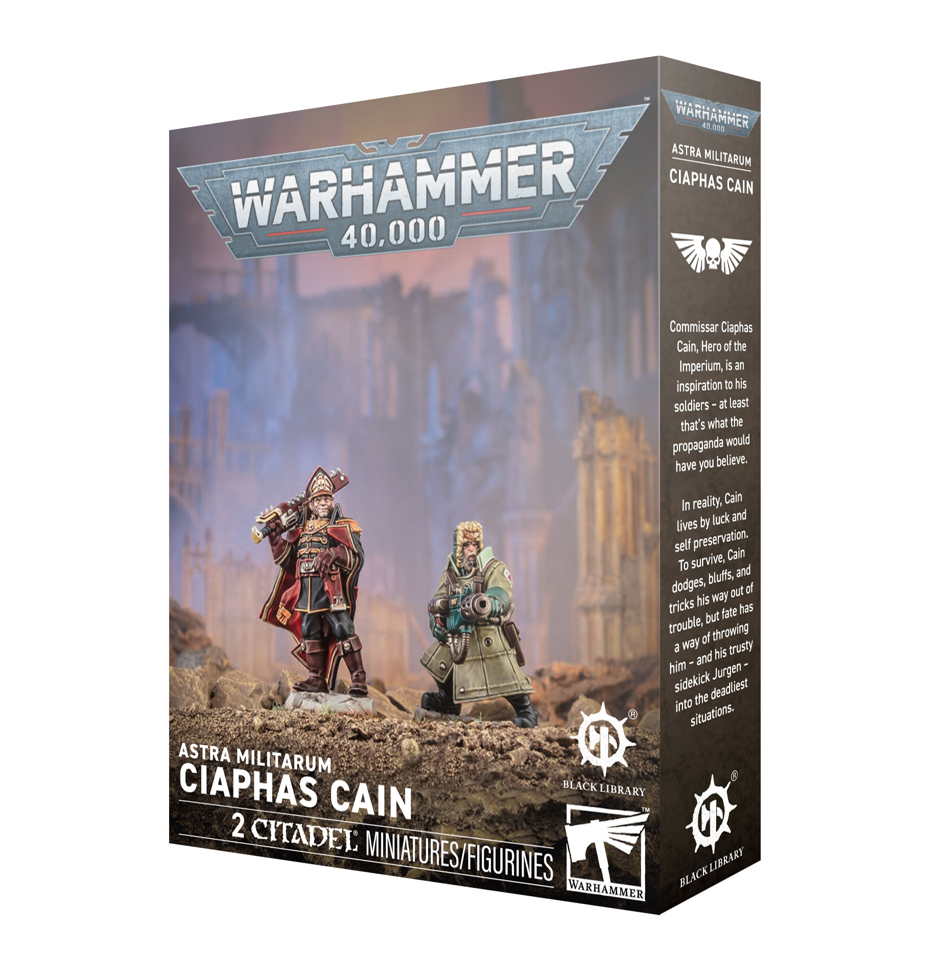 Warhammer 40K: Astra Militarum - Ciaphas Cain Miniaturen, Warhammer, Ciaphas Cain, Astra Militarum, 2 Figuren