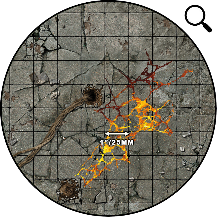 Battle Systems: Dungeon Gaming Mat 60x60cm Grid