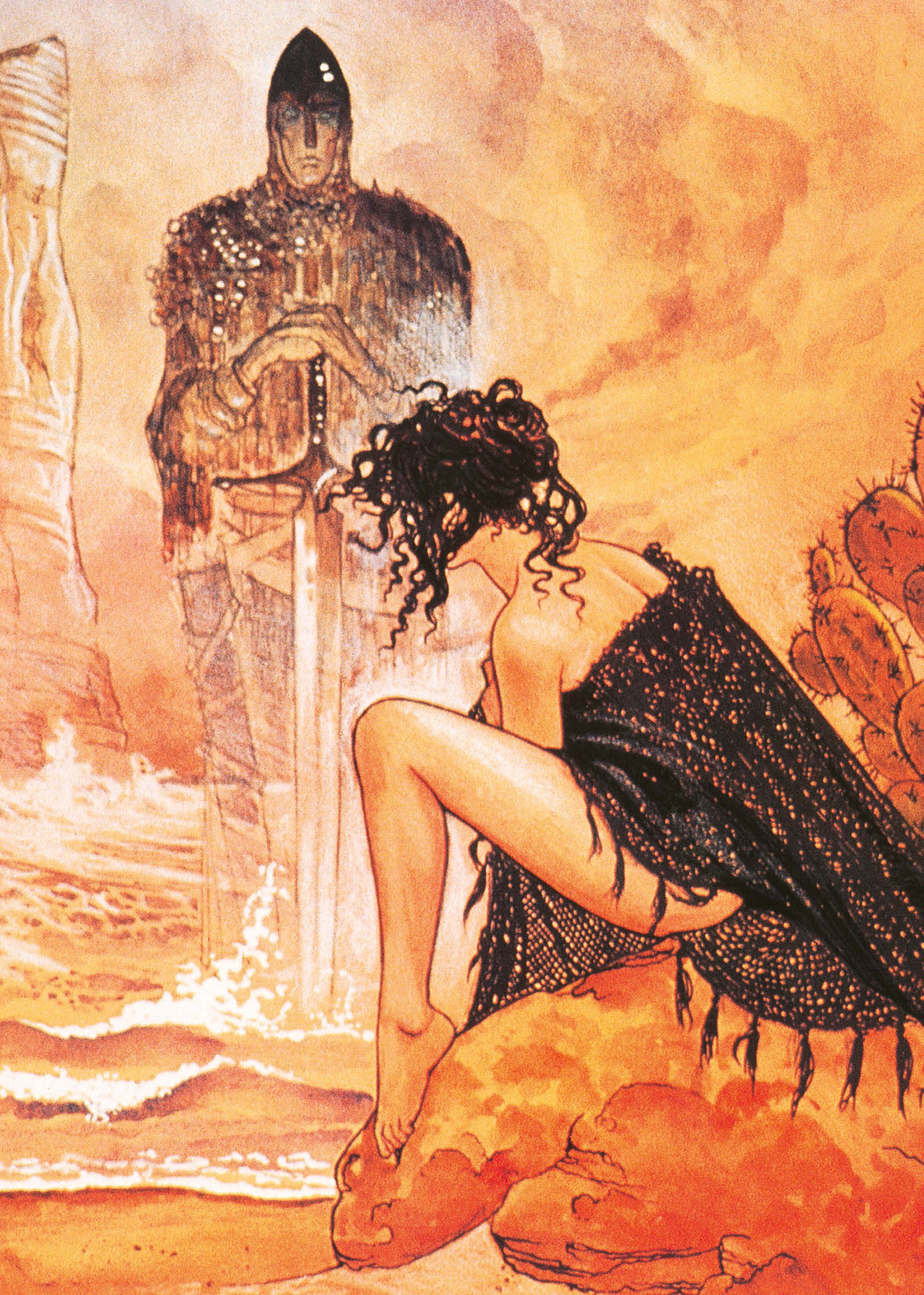 Die Frauen von Manara mit Druck Kunst, Erwachsener, Weiblich, Person, Frau