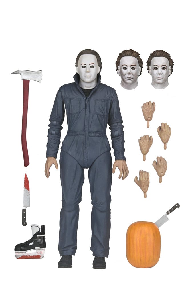 Halloween AF: Halloween 2 - Ultimate Micheal Myers 18cm maske, horror, kostüm, ps4, gummisiert