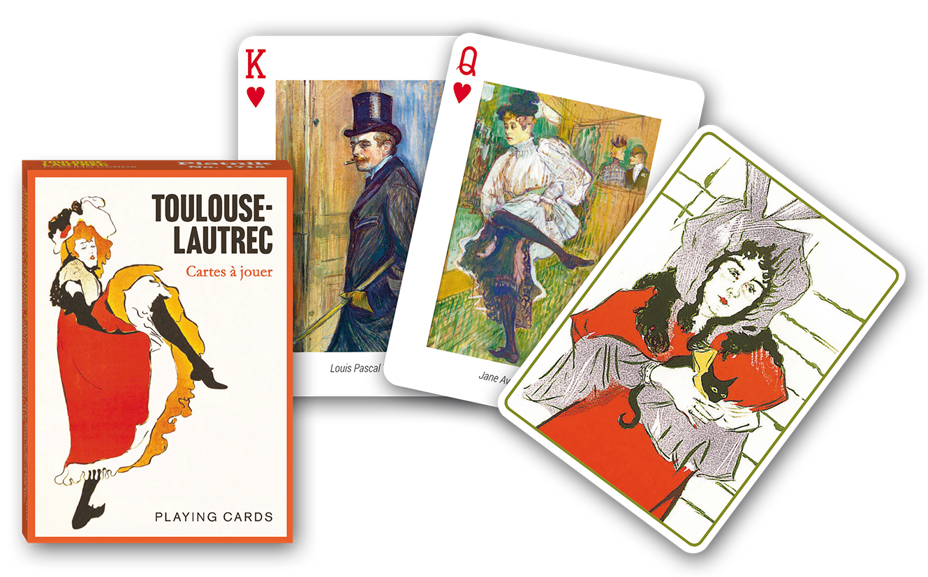 Karten, Toulouse-Lautrec, Playing Cards, Art Deck, Künstlerische Karten
