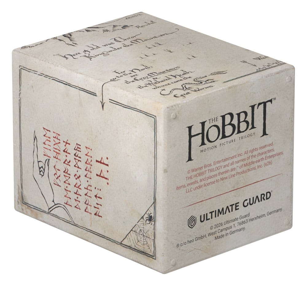 Ultimate Guard: Deckbox Boulder 100+ Hobbit - Thror's Map (Glow in the Dark) Der Hobbit, Ultimate Guard, Würfel, Geschenkbox, Miniaturbox