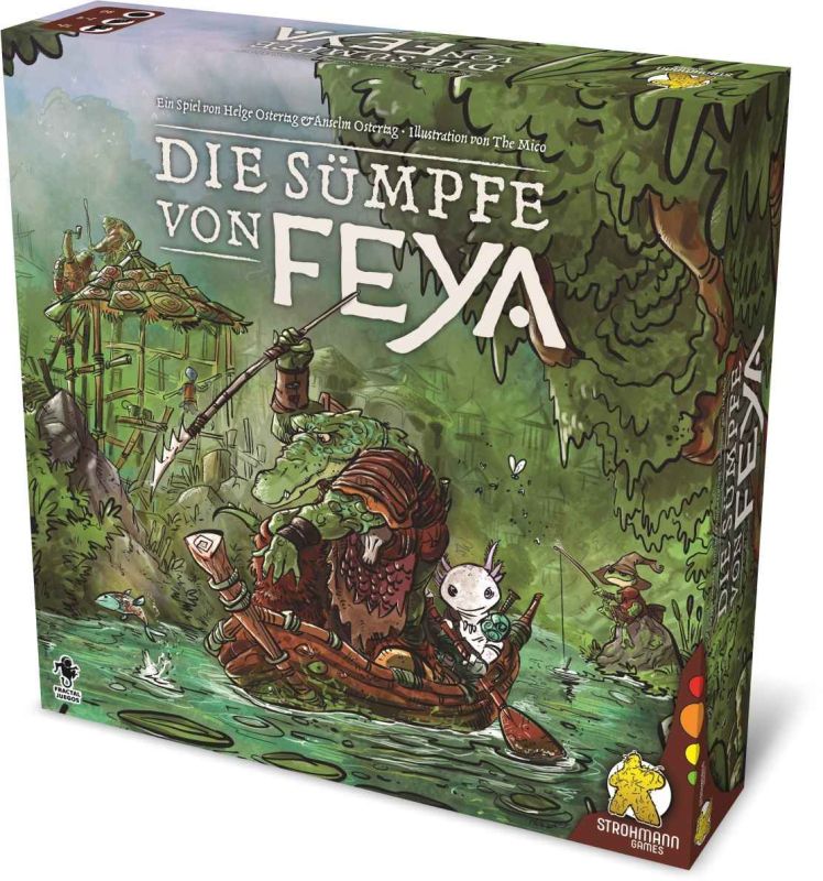 Die Sümpfe von Feya Piratenschiff, Kanonenkutter, Dschungel, Farbige Illustration, Gehäusebox