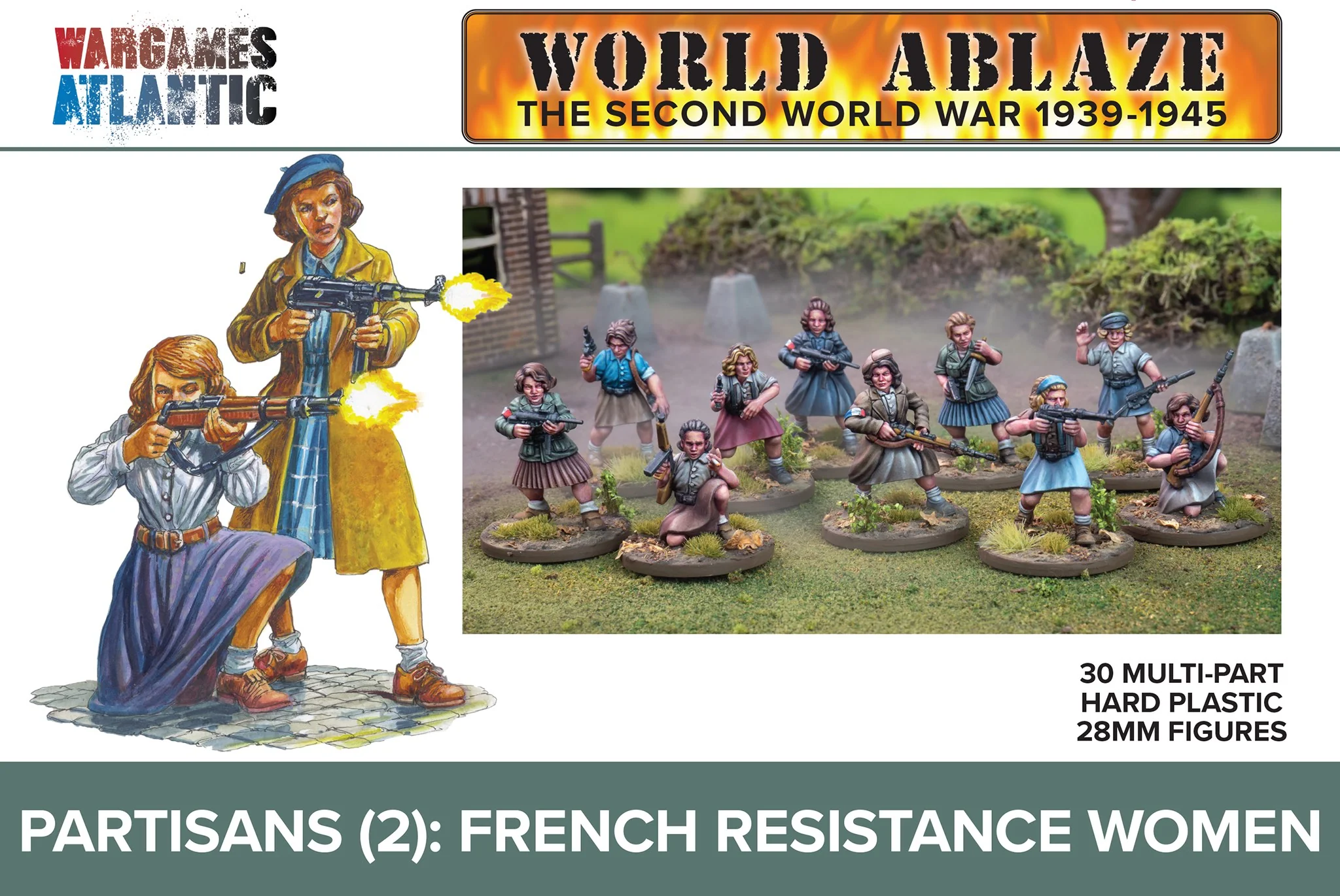 Wargames Atlantic: Partisans (2) French Resistance Women Wargames Atlantic: Partisans (2) French Resistance Women