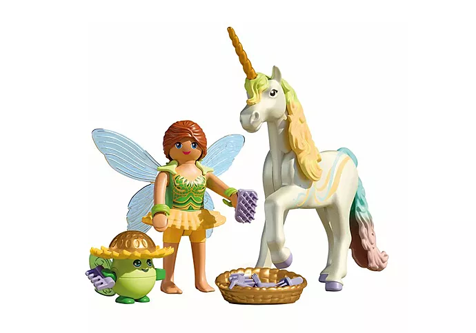 Playmobil: Sammeleinhorn Regenbogenblume mit Fee Playmobil: Sammeleinhorn Regenbogenblume mit Fee