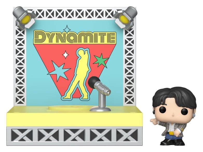 BTS: POP Bitty Jung Kook mit Bühne (Dynamite) 2,5cm Dynamite, Bühne, Spotlight, Mikrofon, Figur