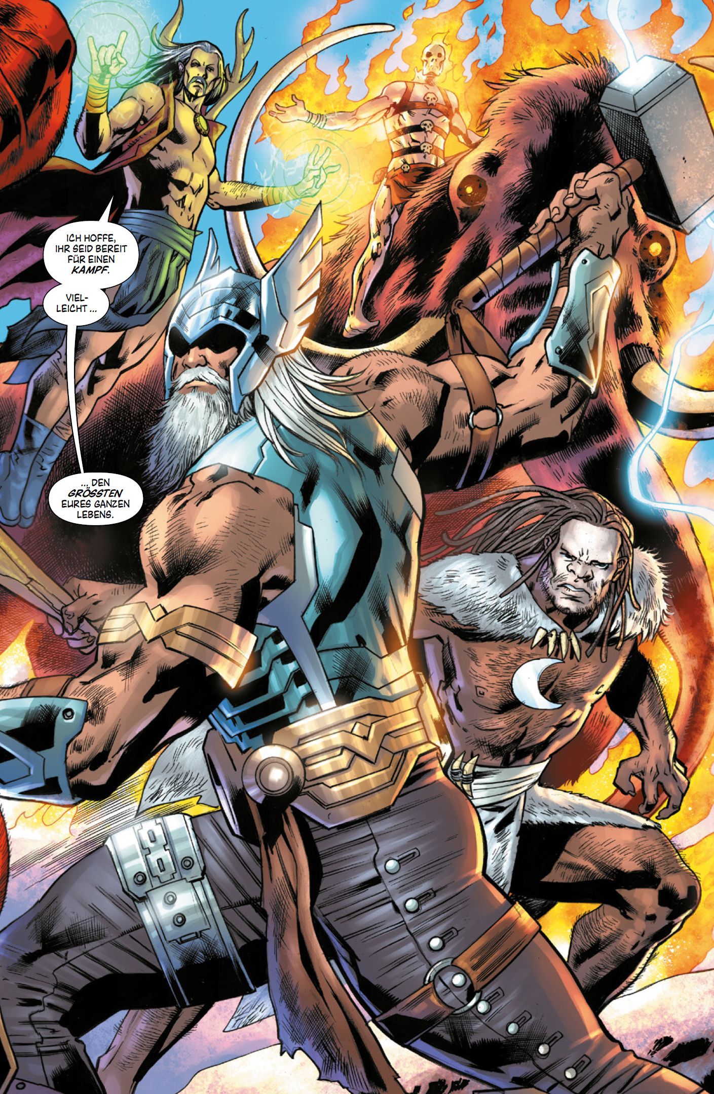 Avengers Bd.12: Die mächtigsten Krieger aller Zeiten Superhelden, Kämpfer, Hammer, Schlacht, Gruppe