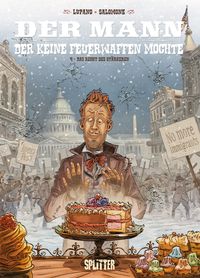 Der Mann, der keine Feuerwaffen mochte Bd.4: Das Recht des Stärkeren Kuchen, Geburtstagstorte, Mann, Schneefall, Zuckerwerk