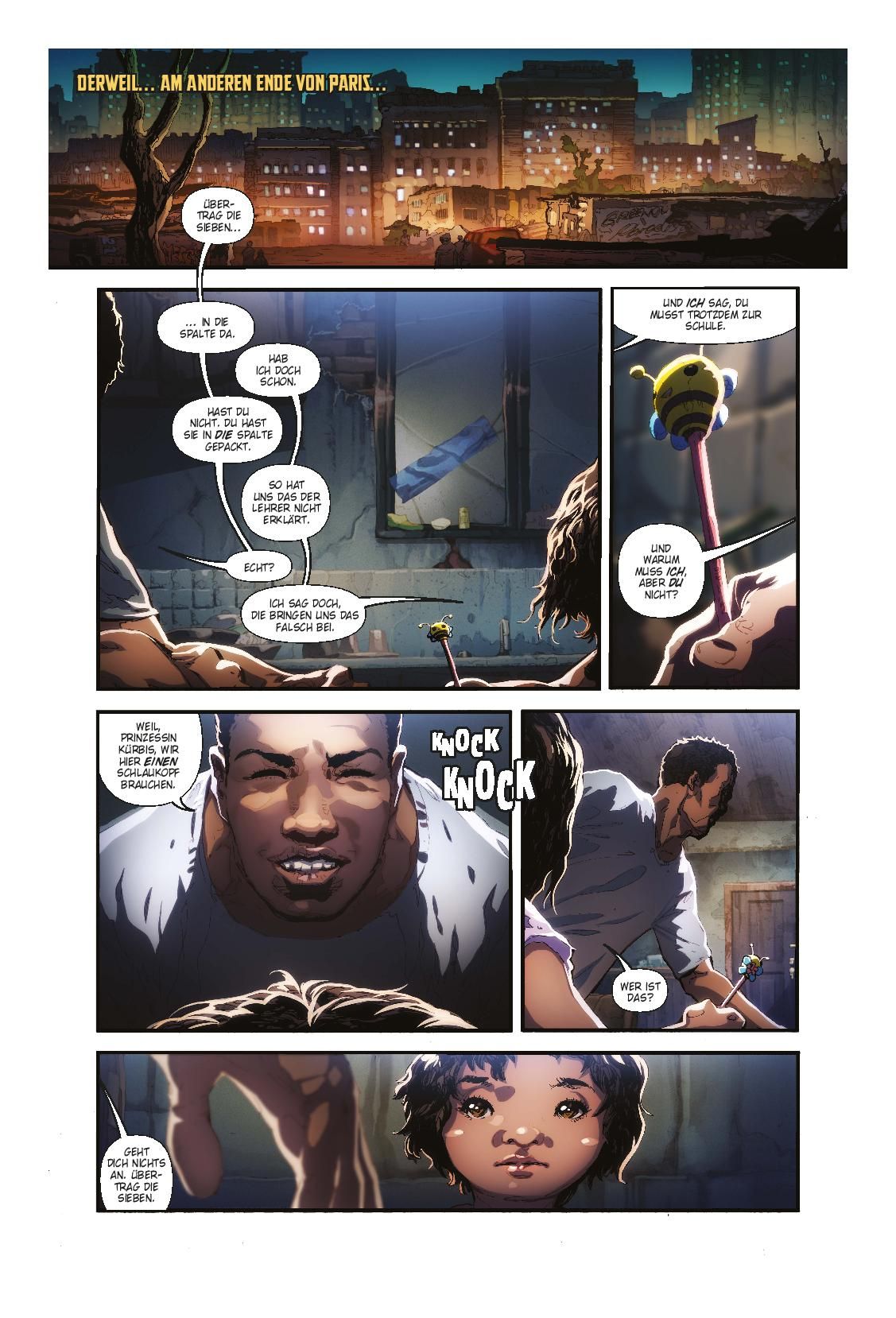 Hellblazer Bd.2: Stadt der Irrlichter (Rebirth) Comic, Panel, Sprechblasen, Urban, Stadtbild