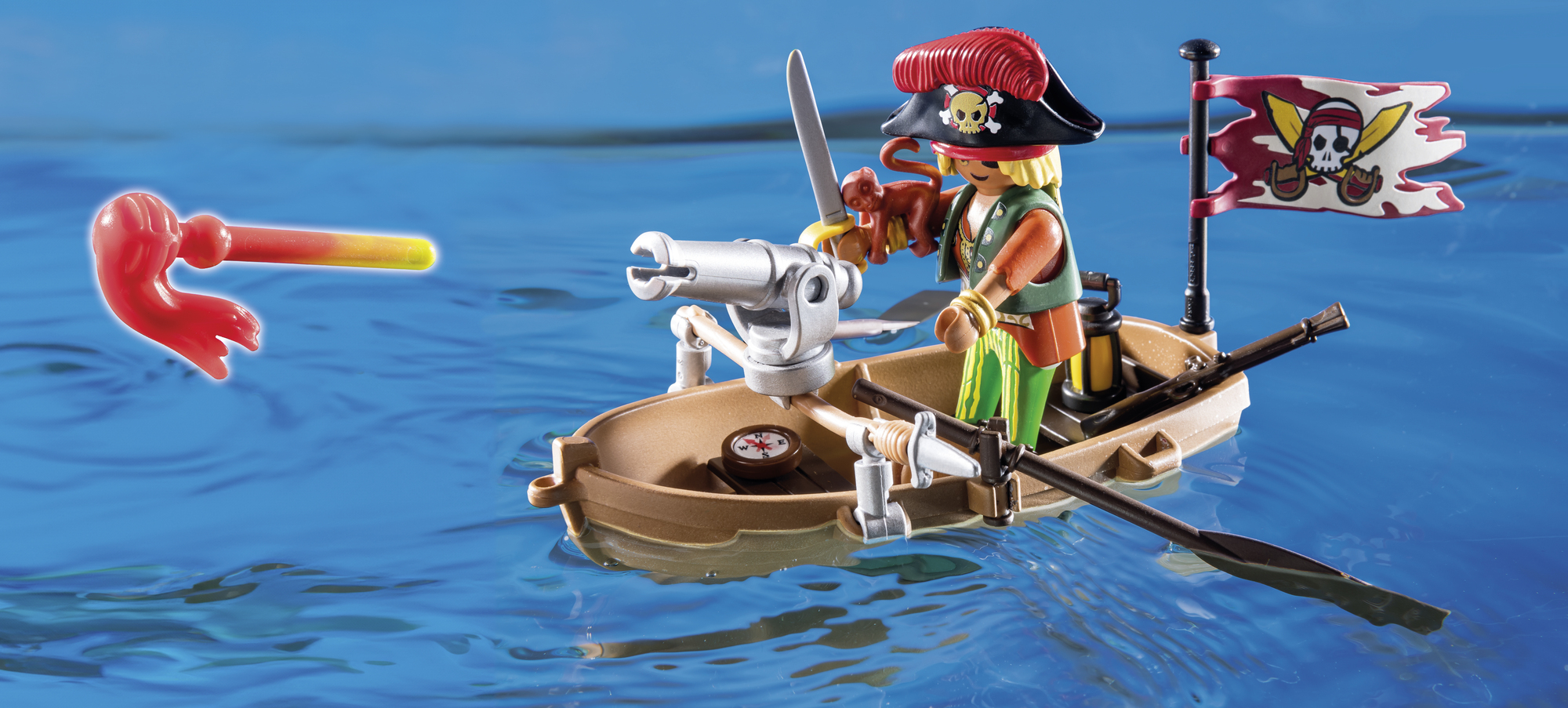 Playmobil: Pirates - Adventskalender Piratenboot, Playmobil, Kompass, Kanon, Pirat