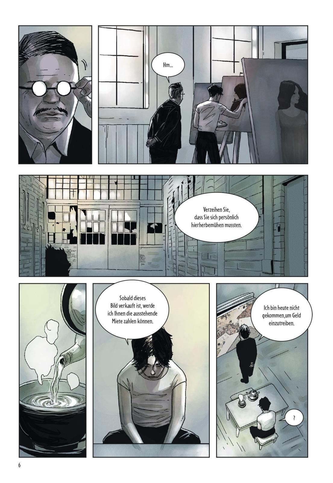 Comic, Panel, Maleratelier, Hingeschüttet, Mietzahlung