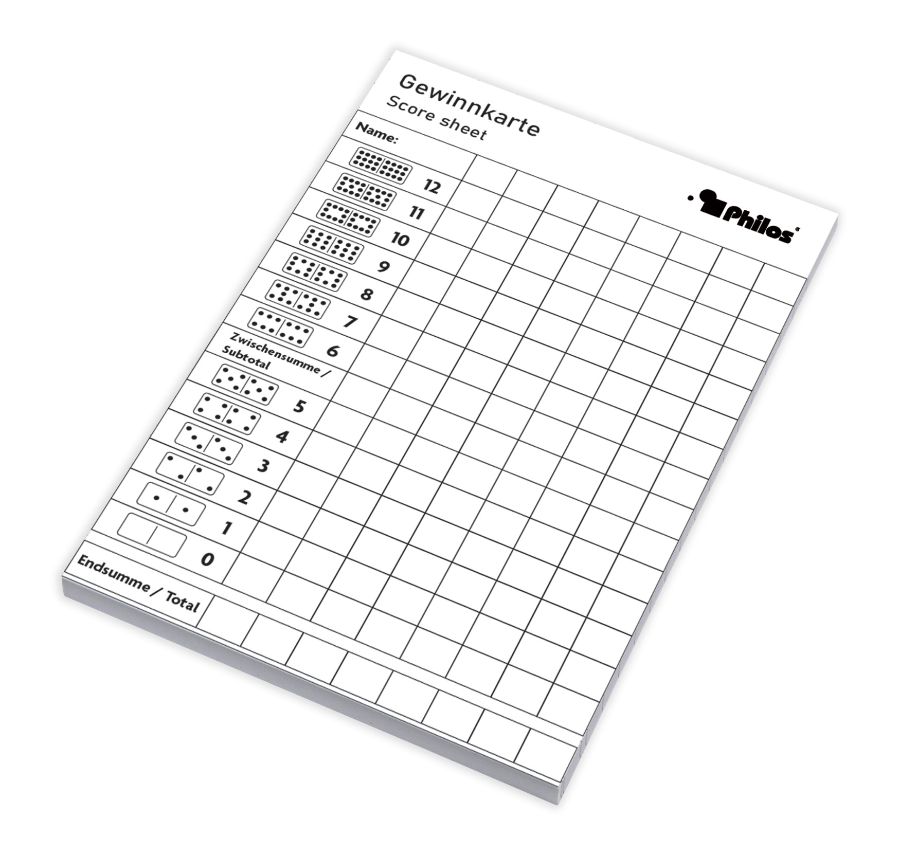Gewinnkarte, Score sheet, Domino-Notiz, Tablettenvorlage, Spielzubehör