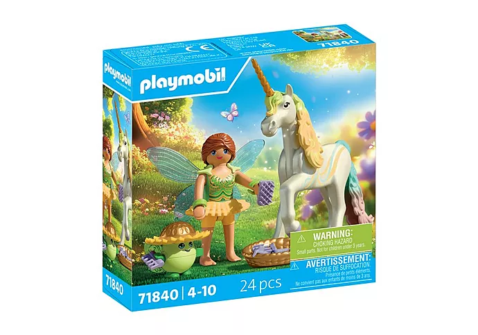 Playmobil: Sammeleinhorn Regenbogenblume mit Fee Playmobil: Sammeleinhorn Regenbogenblume mit Fee