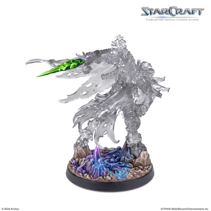 Starcraft TMG: Protoss - Hero Zeratul StarCraft Mini, Figur, Kristall-Aura, durchsichtig, Scorpion-artiges Wesen