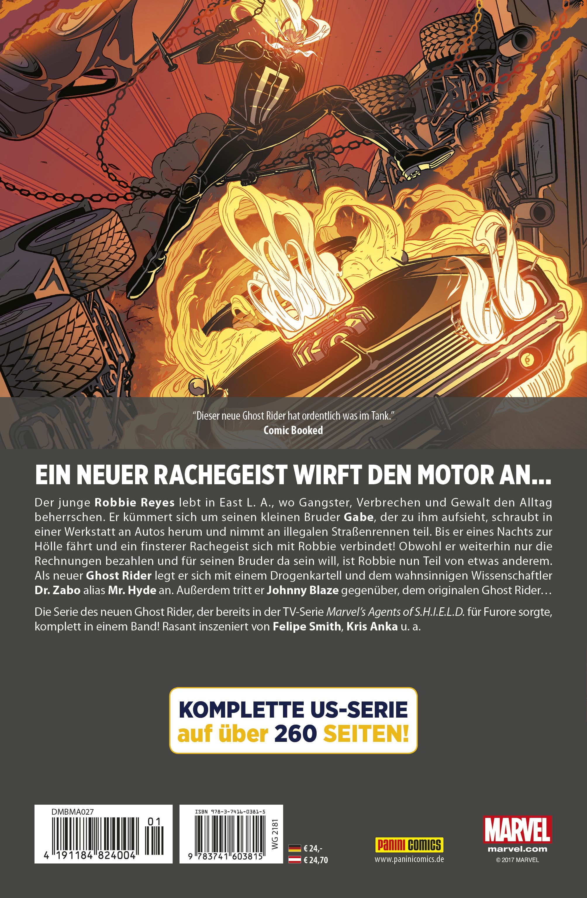 Ghost Rider Megaband 1: Rache auf Rädern Action figure, Motorrad, Flammen, Gadgets, Comic-Heft
