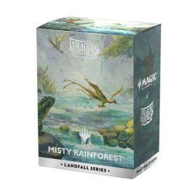 Dragon Shield: Art Sleeves Dual Matte Landfall Series Magic - Misty Rainforest Kräuterig, Kräuter, Pflanze