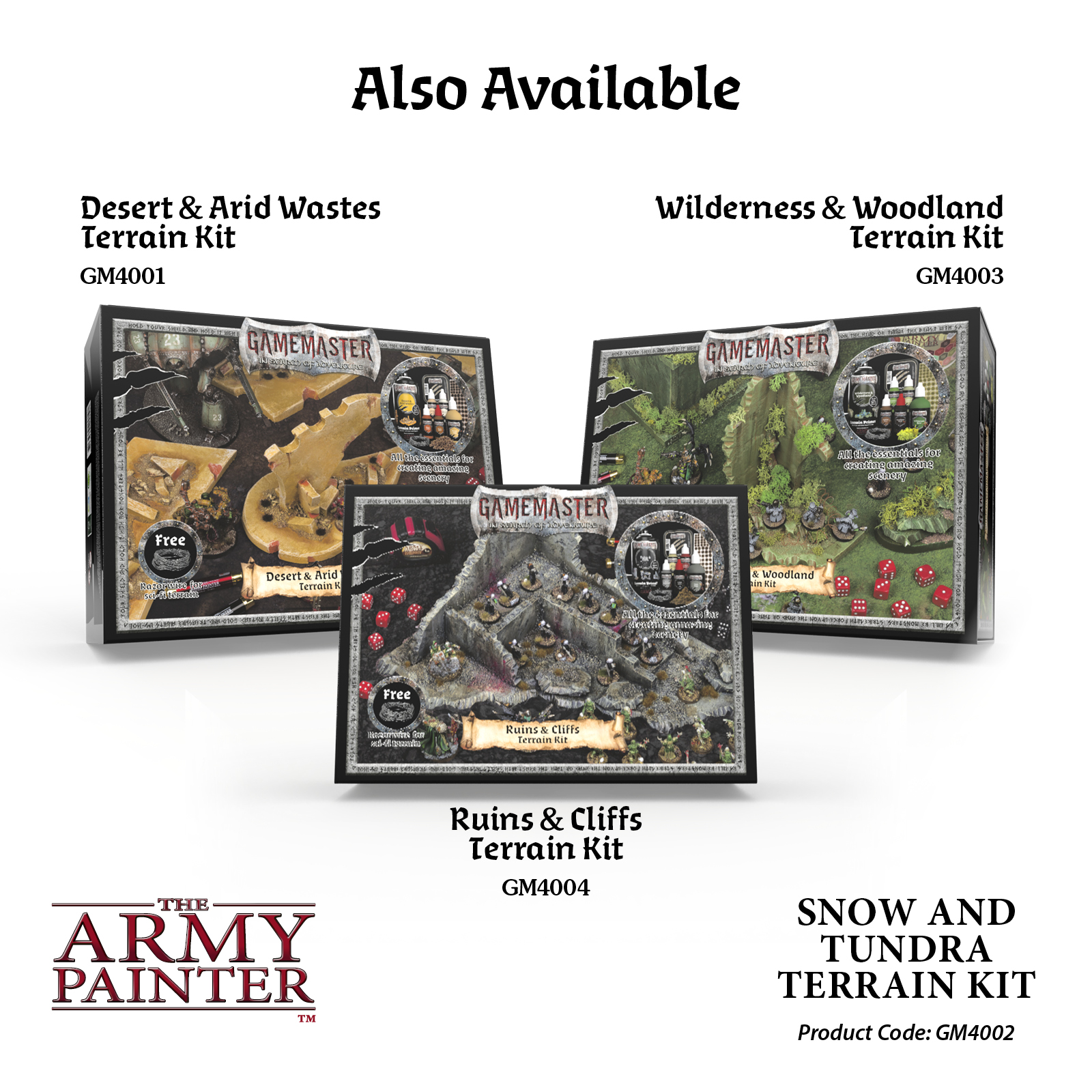 Army Painter: Gamemaster - Snow & Tundra Terain Kit Army Painter: Gamemaster - Snow & Tundra Terain Kit