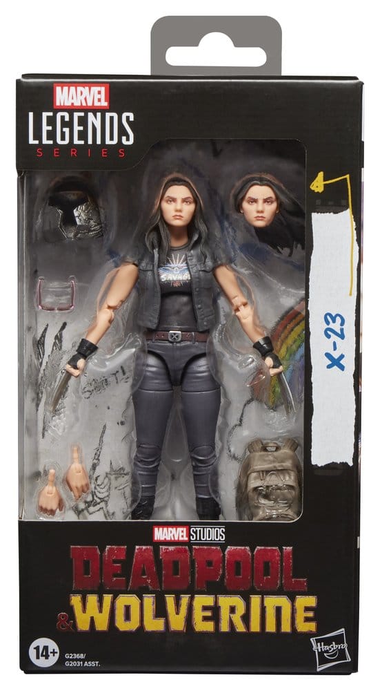 Marvel Legends AF: X-23 (Deadpool & Wolverine) 15cm Aktionsfigur, Deadpool, Wolverine, Marvel Legends, Hasbro