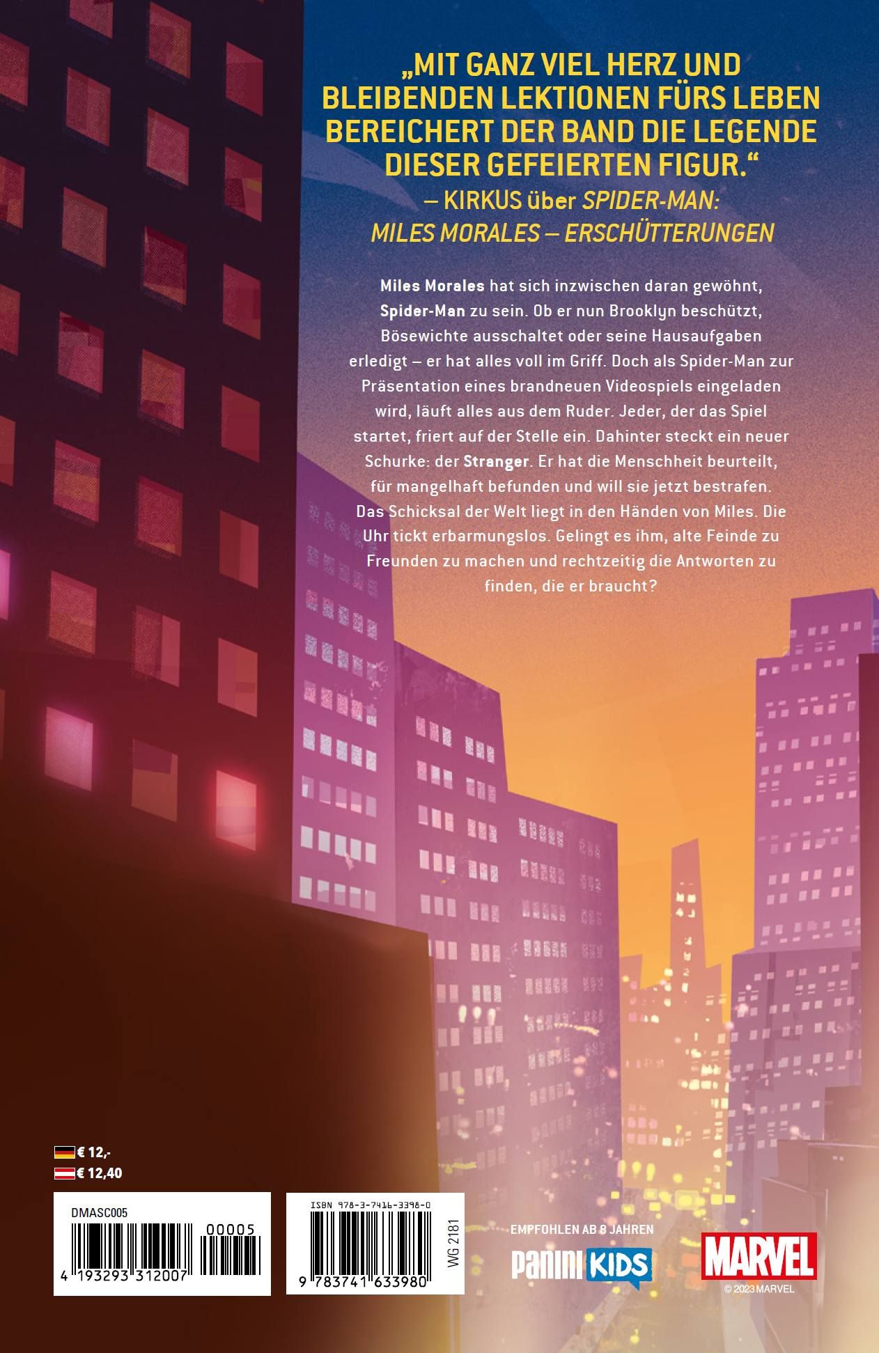 Spider-Man: Miles Morales - Frostige Zeiten Comic, Cityscape, Sonnenuntergang, Urban, Marvel