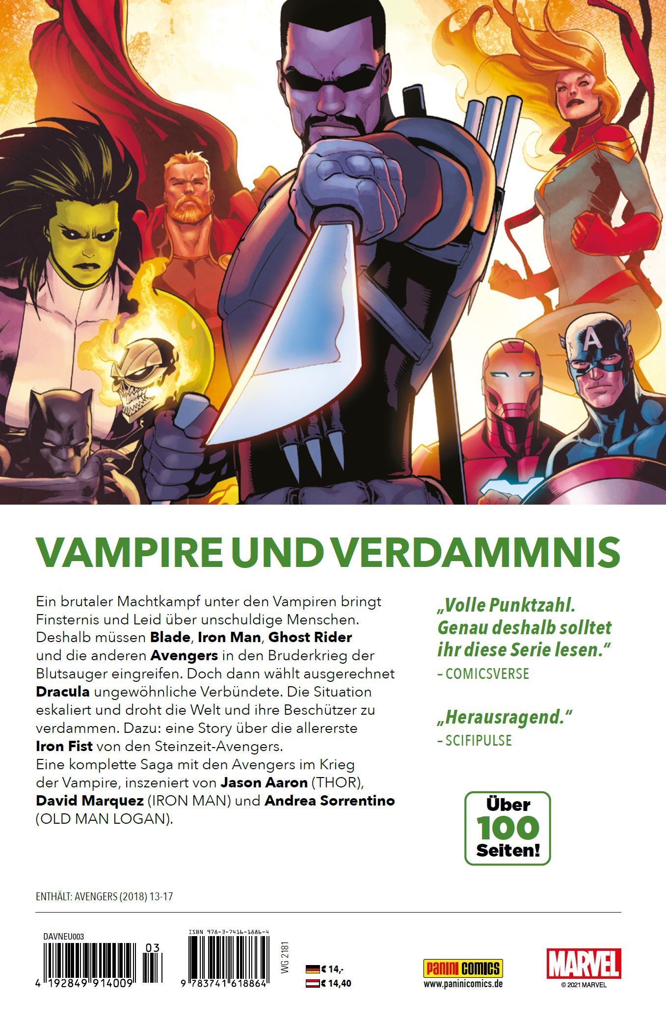Avengers Bd.3: Krieg der Vampire 2020 Comic, Vampire, Iron Man, Charaktere, Klinge-Schwert