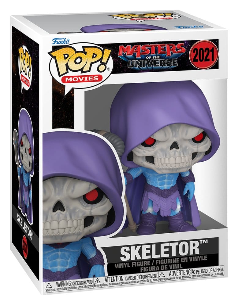 Masters of the Universe: POP Skeletor 2026 Movie (2021) 9cm Skelett, Figur, Vinyl, Purple, Hoodie