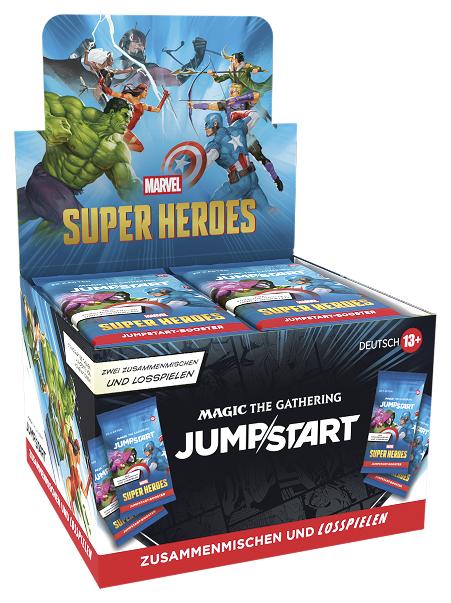 Magic CCG dt.: Marvel Super Heroes Jumpstart-Booster Display (24) Marvel, Super Heroes, Jumpstart, Puzzle, Karten-/Wandspiel