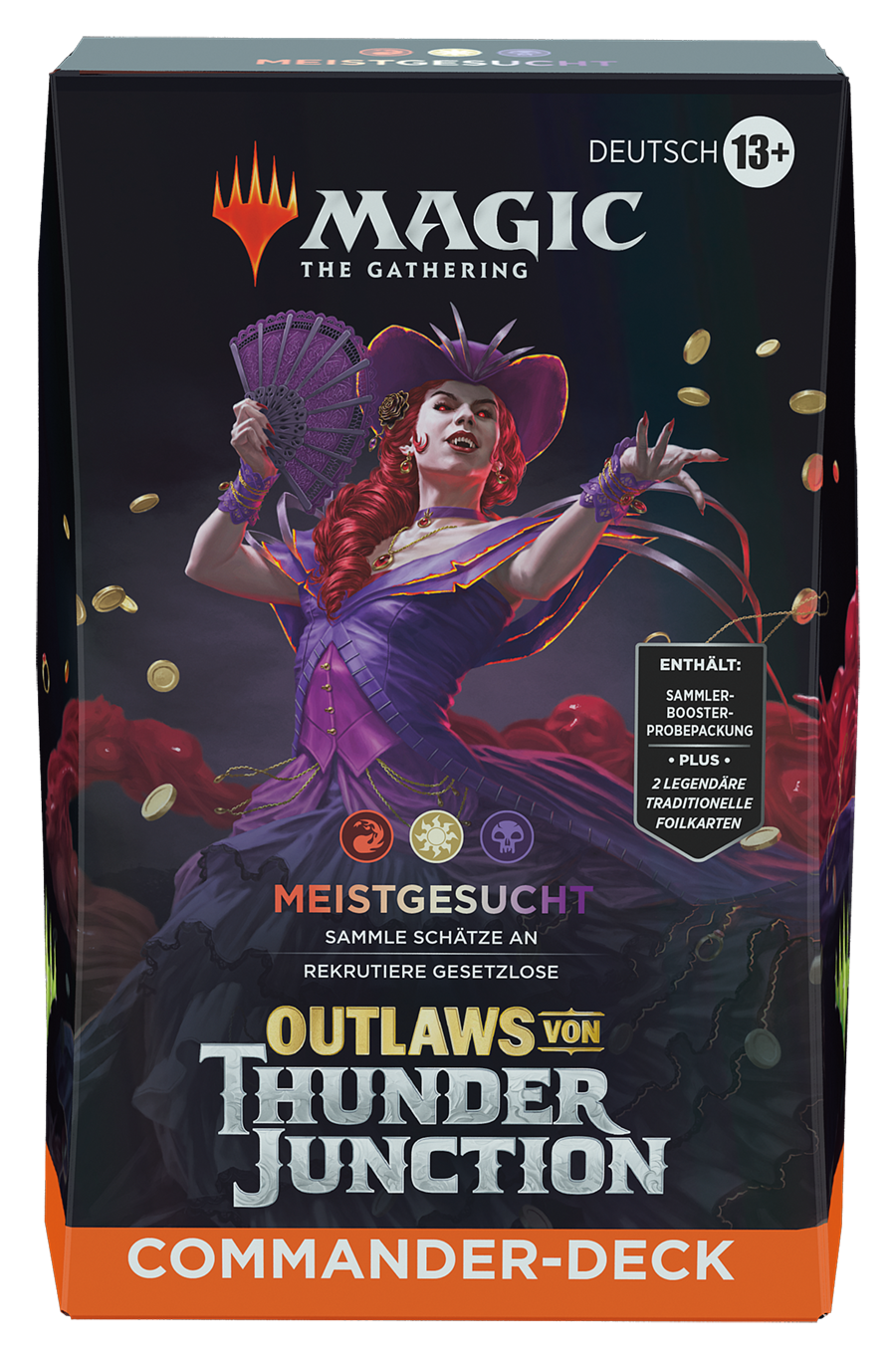 Magic CCG dt.: Outlaws von Thunder Junction Commander-Deck "Meistgesucht"