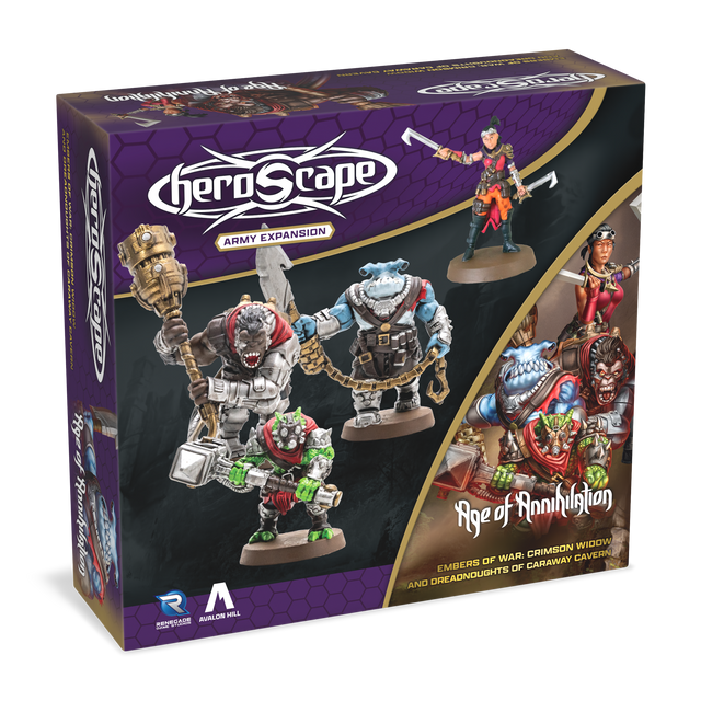 HeroScape: Crimson Widow & Dreadnoughts of Caraway Cavern Army Pack