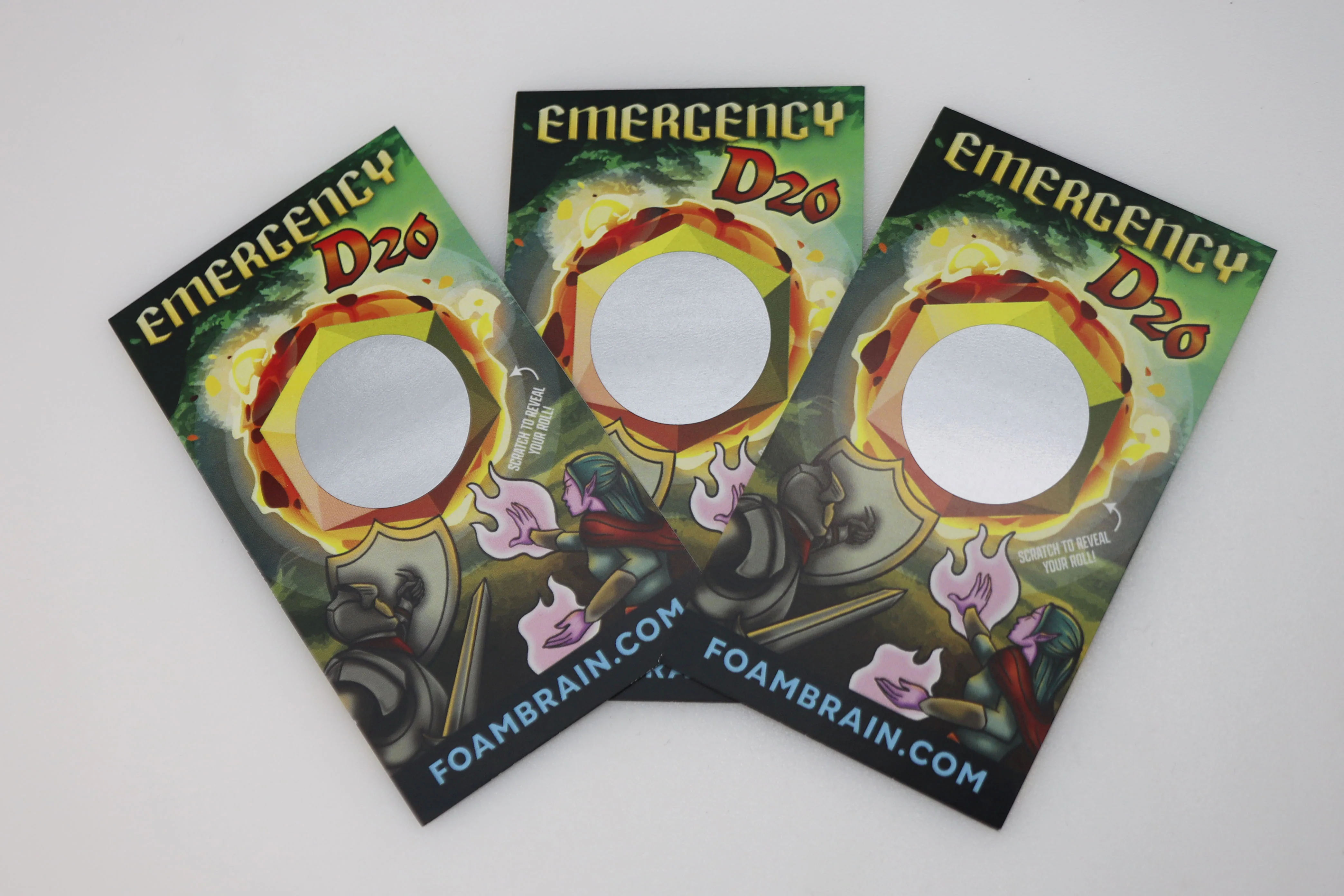 Emergency D20 Scratch Off Card (10)
