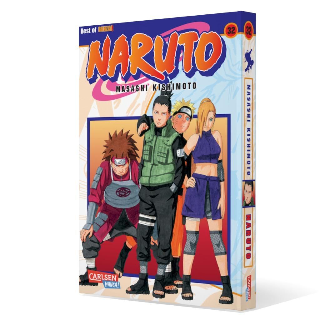 Naruto Bd.32 Manga, NARUTO, Charakter-Design, Gruppenszene, Comic-Boxset