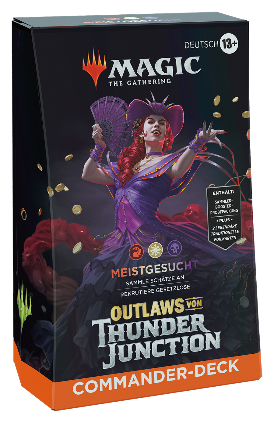 Magic CCG dt.: Outlaws von Thunder Junction Commander-Deck "Meistgesucht"