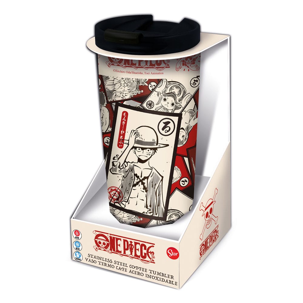 One Piece: Reisebecher Edelstahl/isoliert Character Cards 425ml One Piece: Reisebecher Edelstahl/isoliert Character Cards 425ml