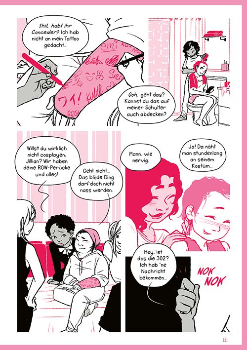 Tattoo, Arm Tattoo, Pink, Comics, Maniküre?