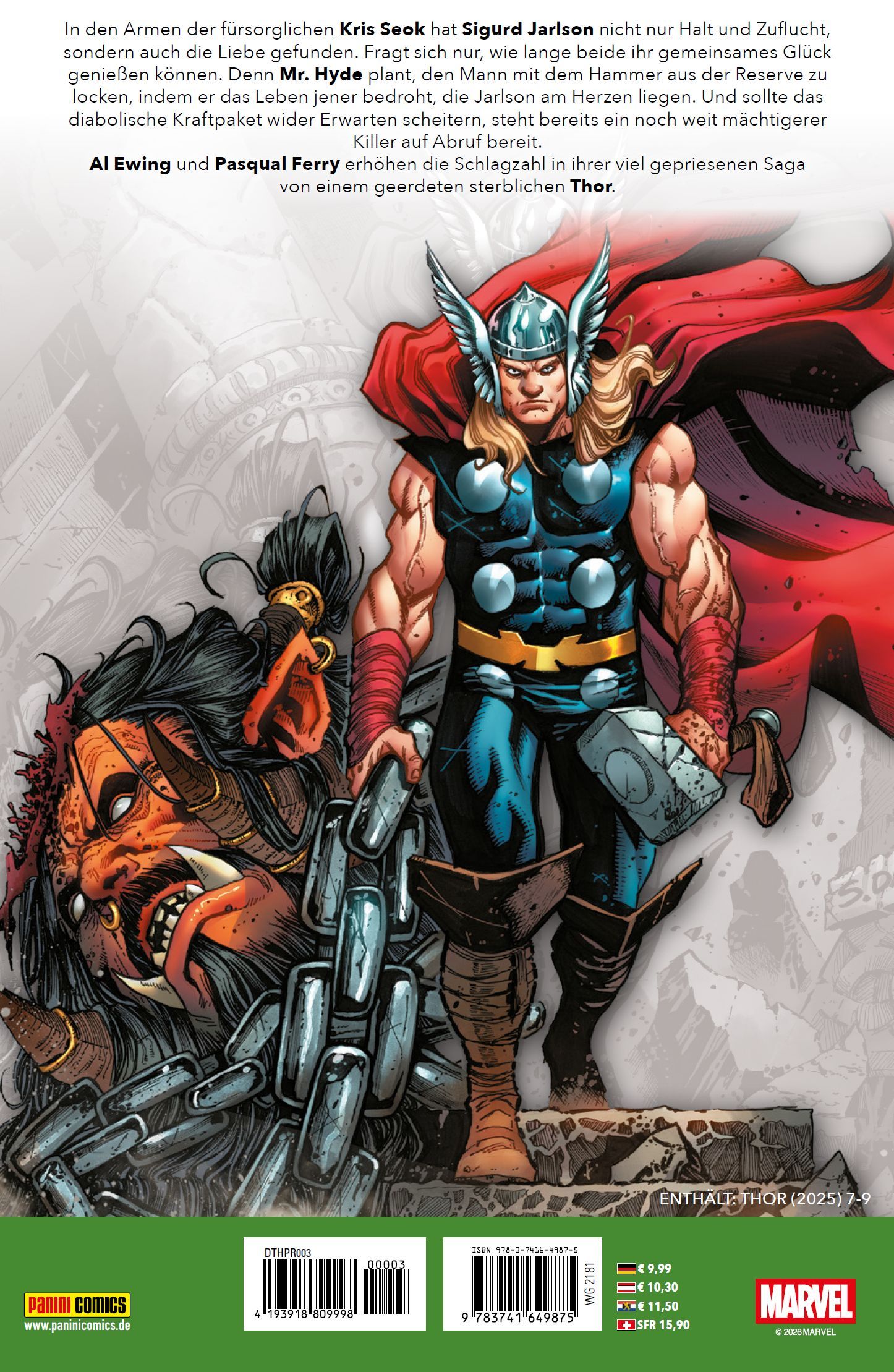 Thor, Superheld, Hammer, Kette, Rüstung