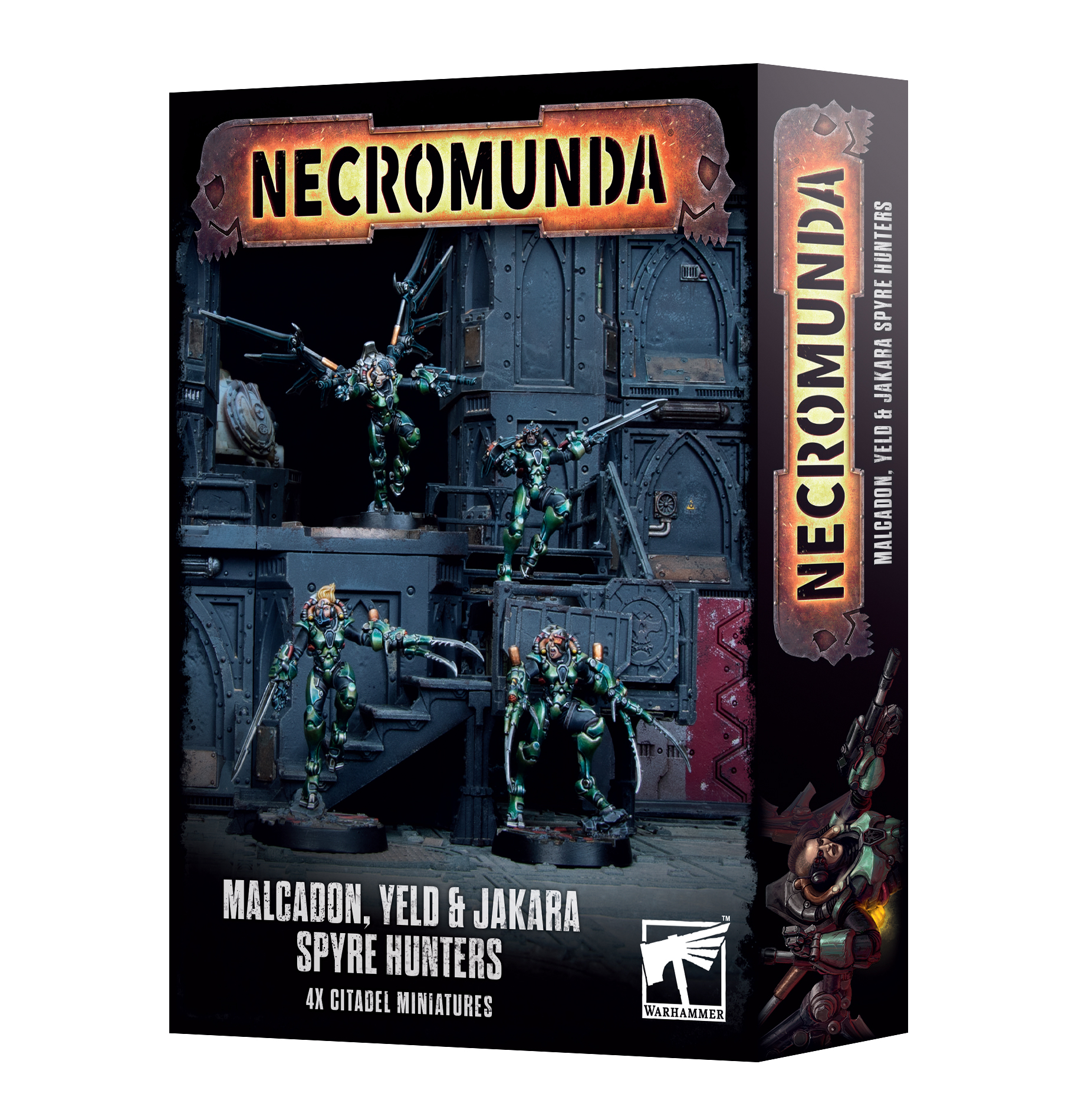 Necromunda: Malcadon, Yeld & Jakara Spyre Hunters miniaturen, tabletop, warhammer, necronomunda, box-set