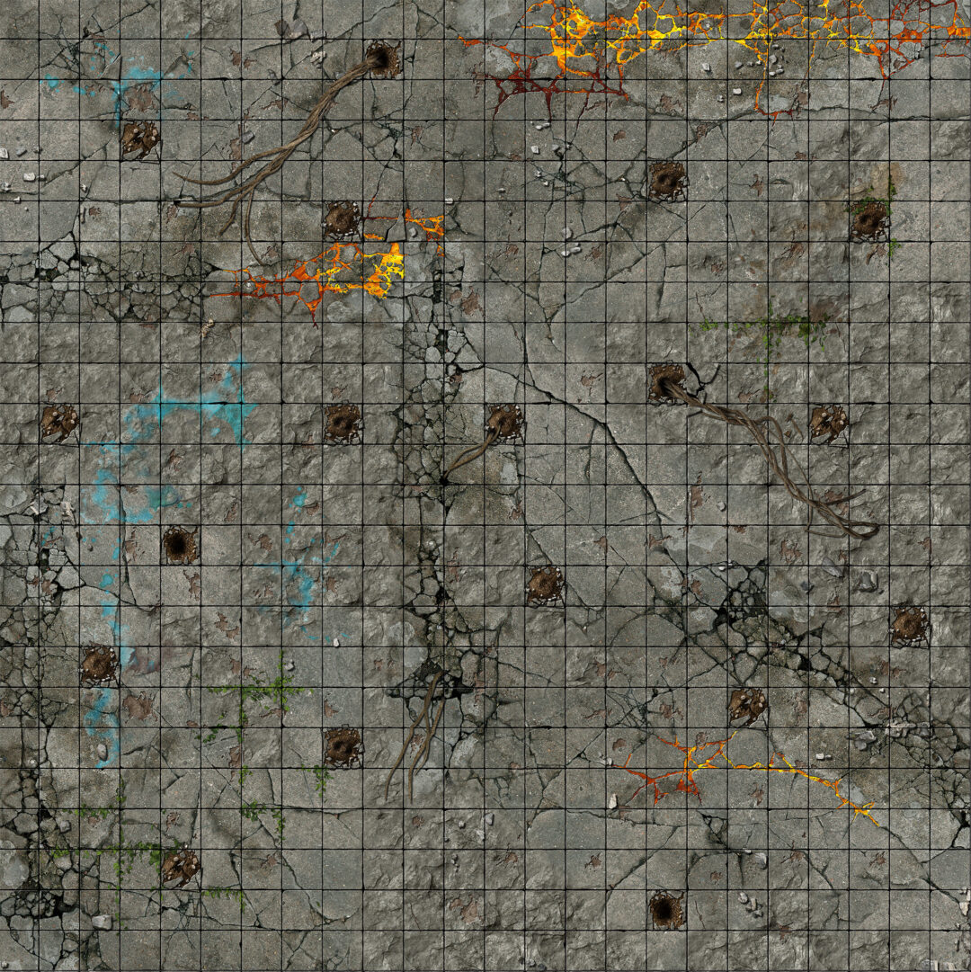 Battle Systems: Dungeon Gaming Mat 60x60cm Grid